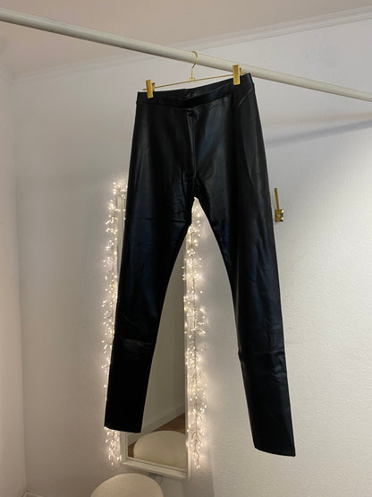 Lederleggings