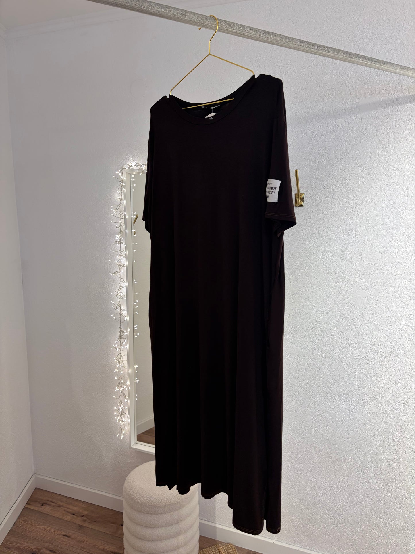 Oversized Tshirt Kleid mit Patch