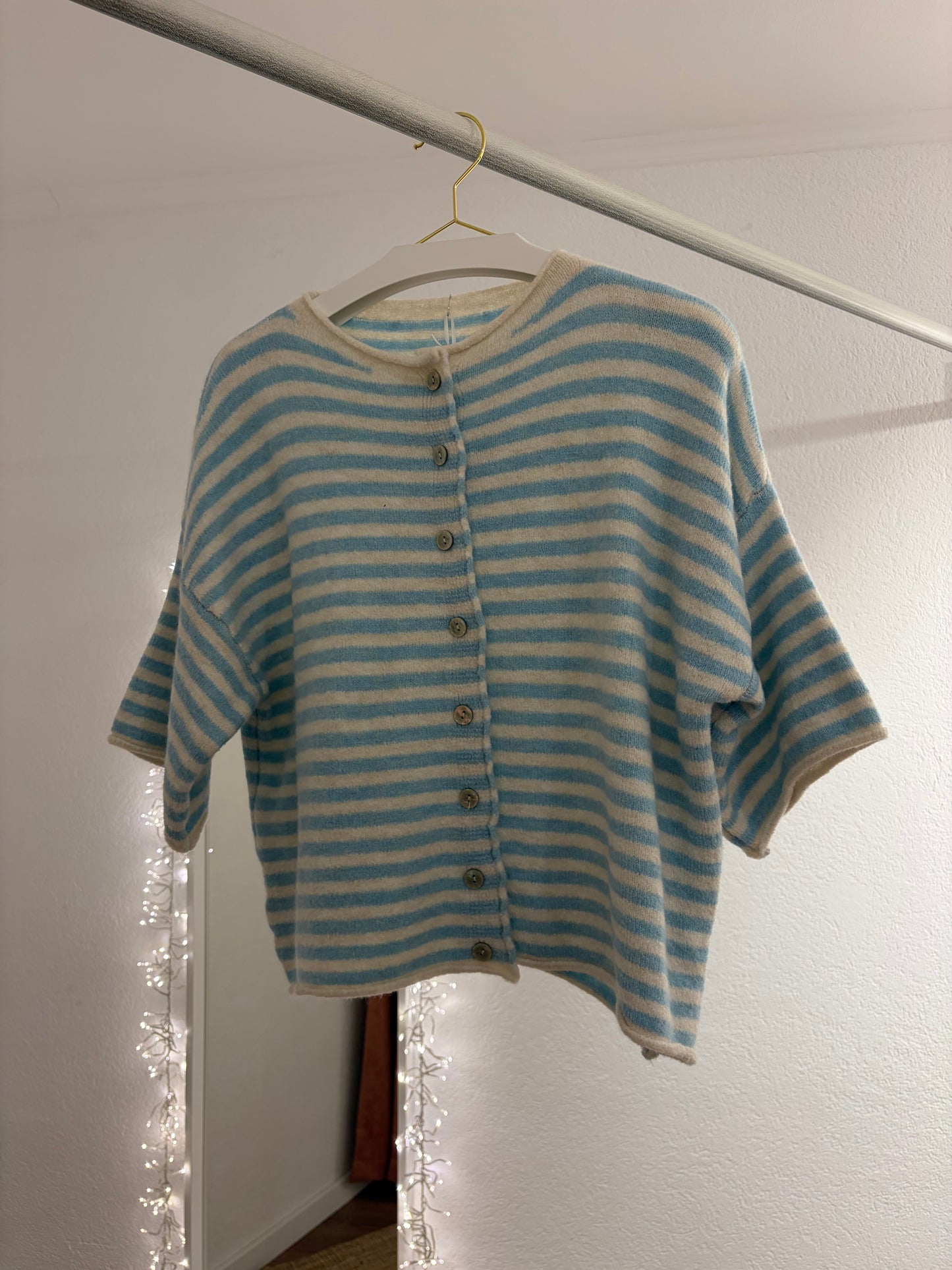 Strickshirt gestreift in versch. Farben