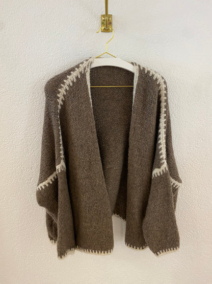 Cardigan mit Kontrast