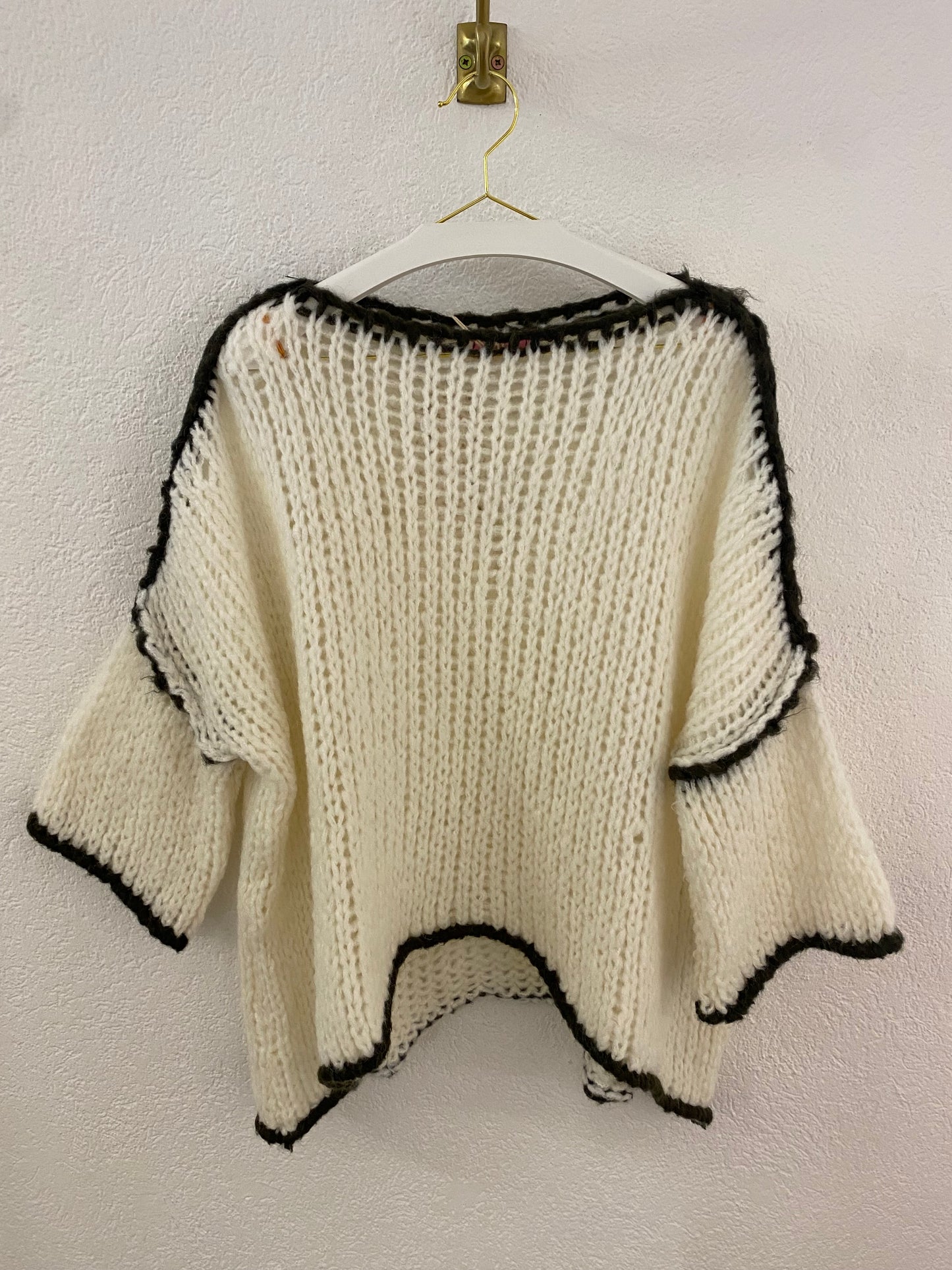 Grob gestrickter oversized Strickpullover versch. Farben
