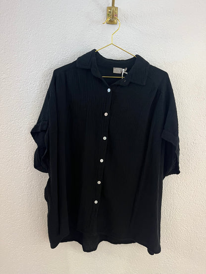 Kurzärmlige Musselinbluse