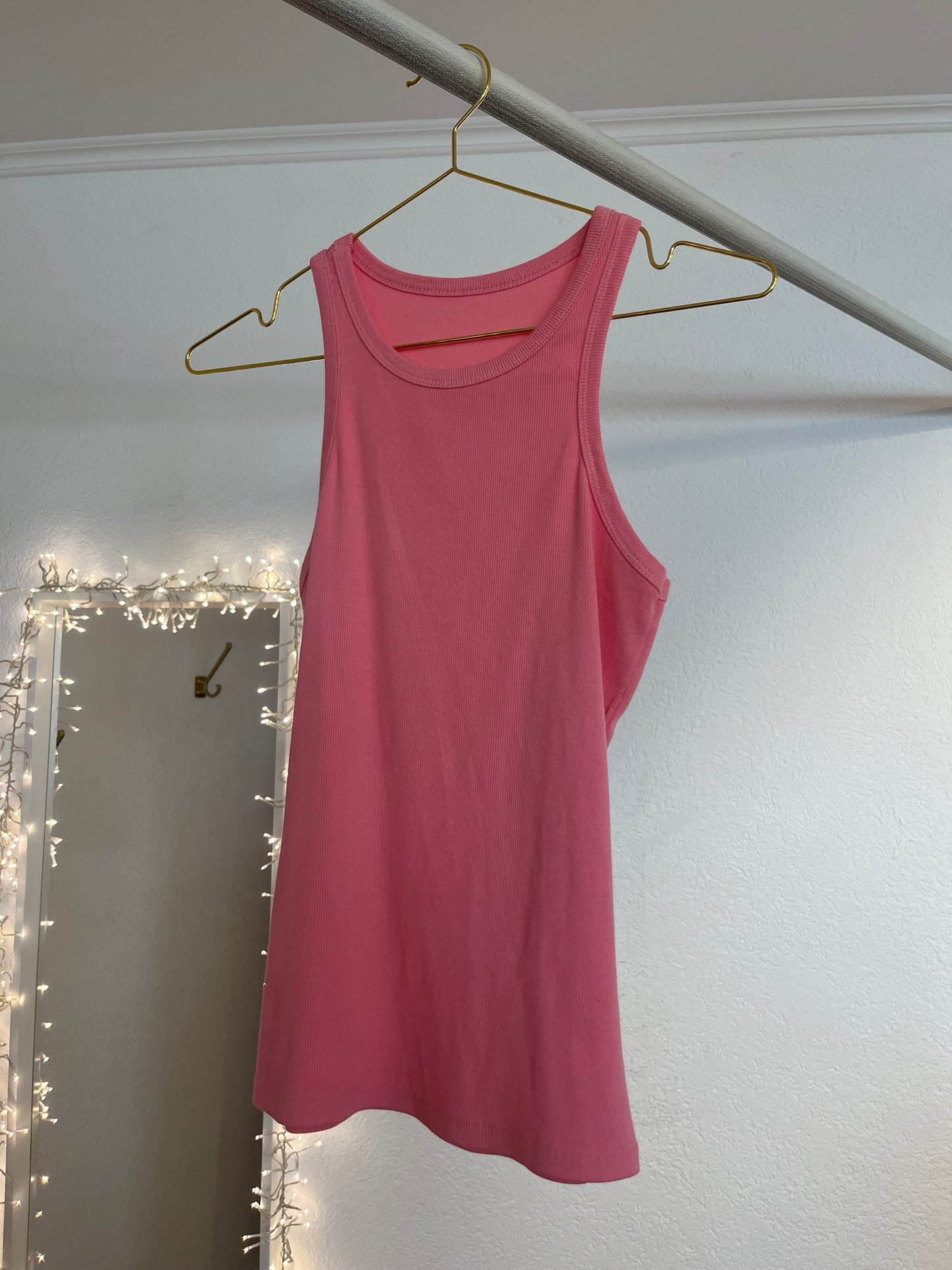 Rippenstrick Top Pink
