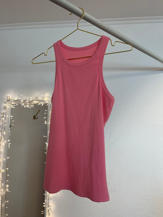 Rippenstrick Top Pink