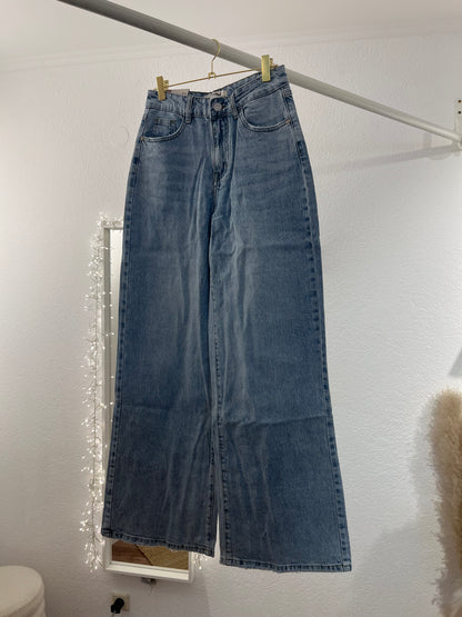 Wide Leg Denim Jeans