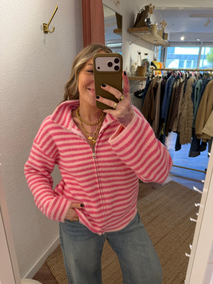 Flauschige Zipperjacke