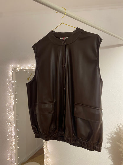 Kunstlederweste versch. Farben