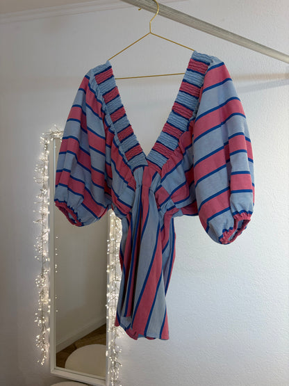 Gestreifter Jumpsuit versch. Farben