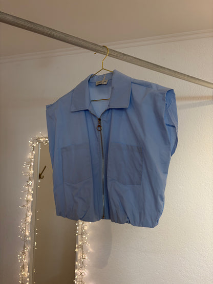 Cropped Blusen Weste versch. Farben