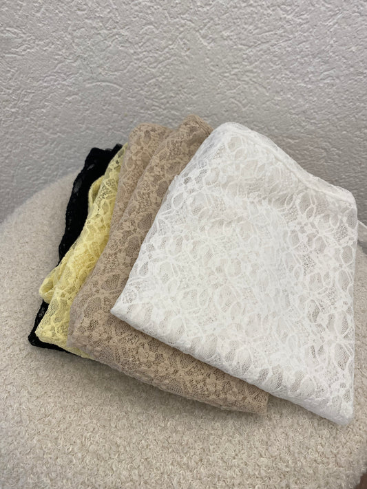 Spitzen Tücher mehrere Farben