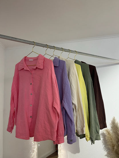 Musselinbluse versch. Farben
