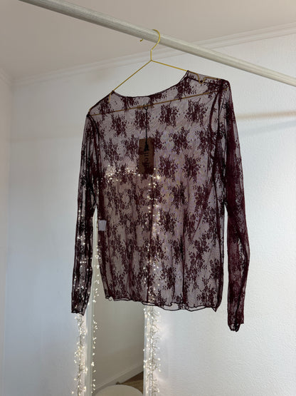 Transparente Spitzenshirts versch. Farben