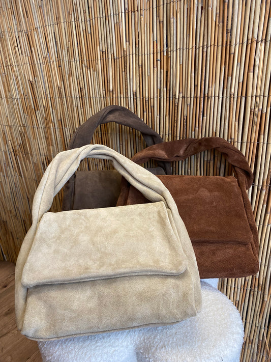 Wildledertasche in versch. Farben