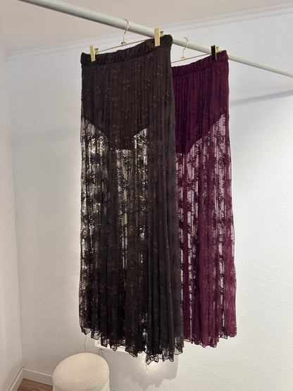 Spitzenrock versch. Farben