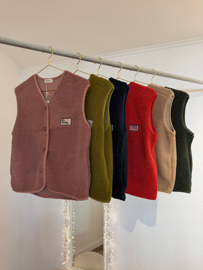 Teddywesten mit patches versch. Farben