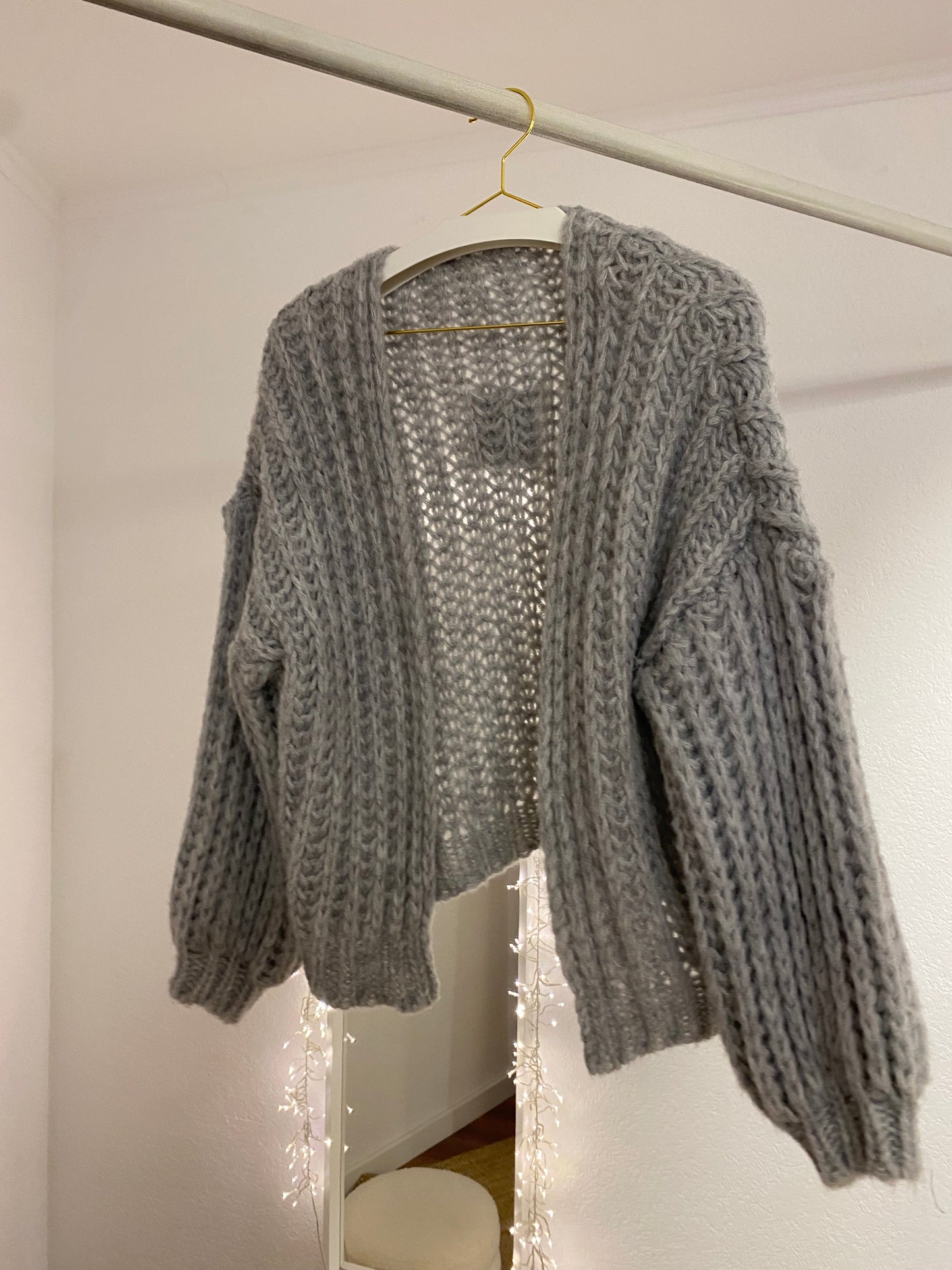 Grob gestrickter Cardigan