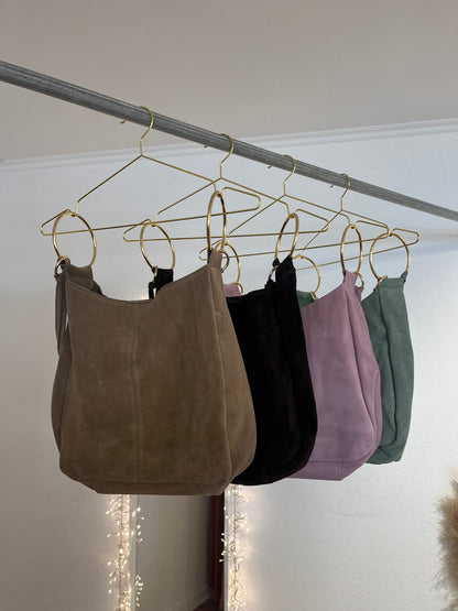 Echte Wildledertasche versch. Farben