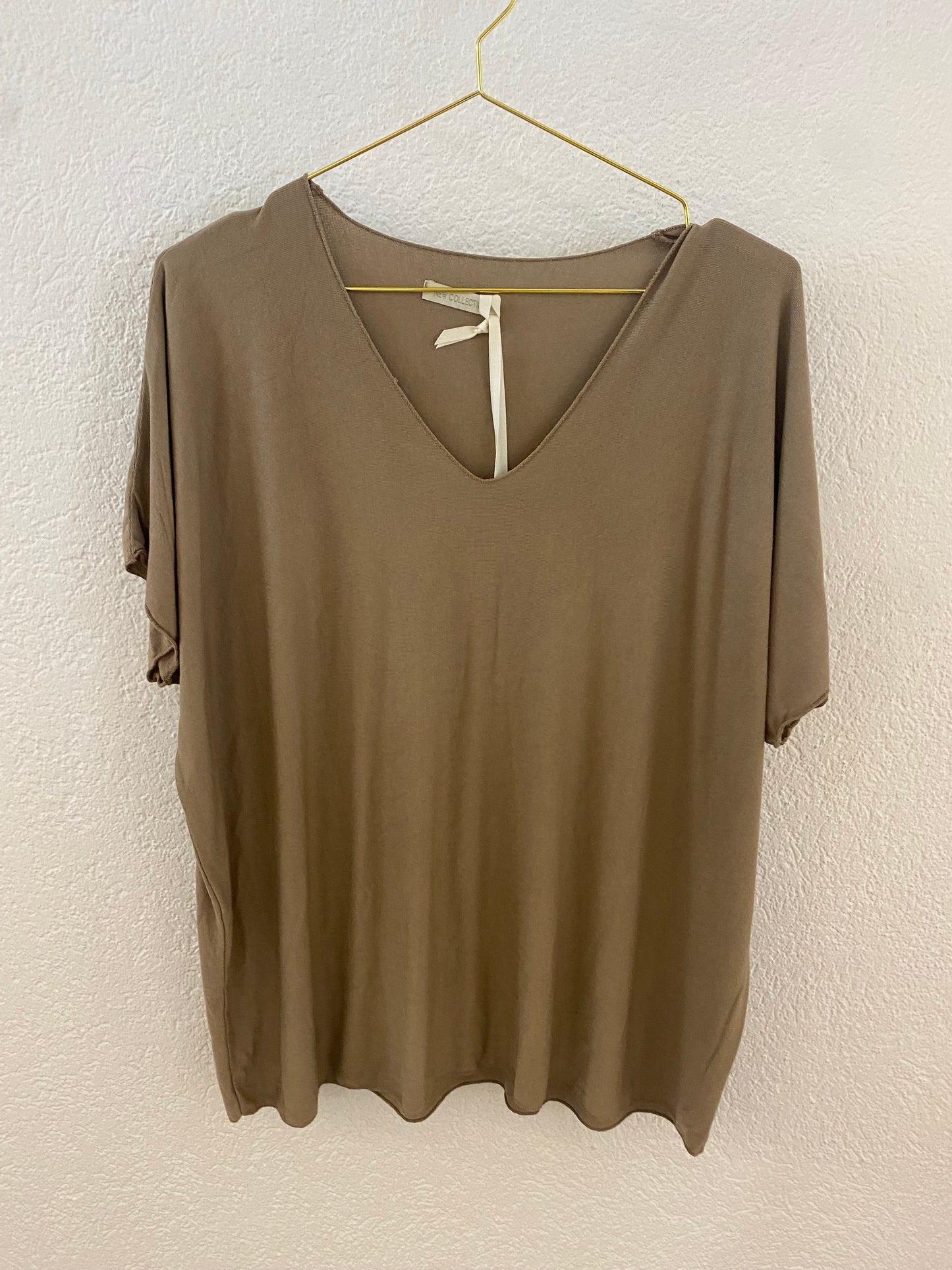 Basic T-Shirt mit V-Ausschnitt