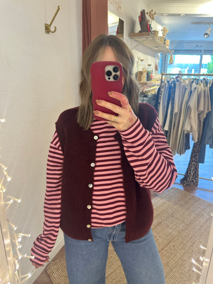 Dünne Strickweste versch. Farben