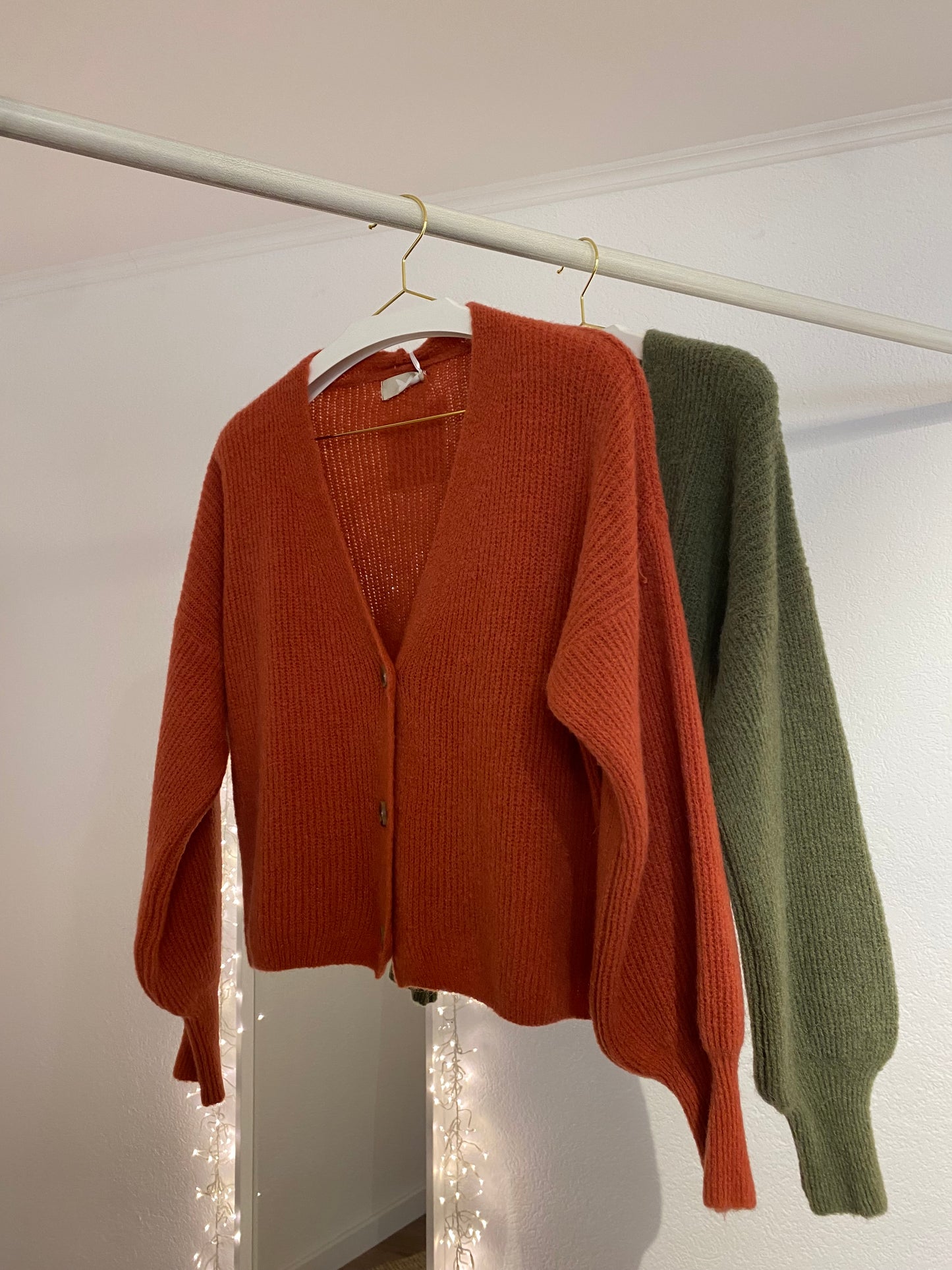 Strickjacke zum Knöpfen versch. Farben