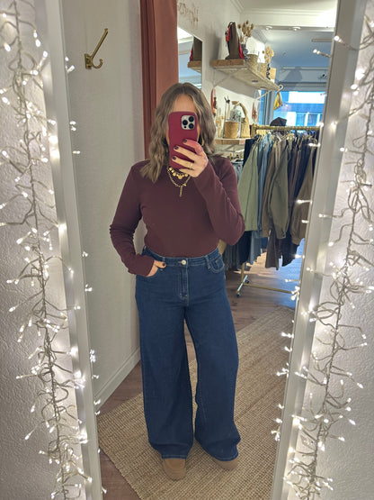 Wide Leg Jeans dunkelblau