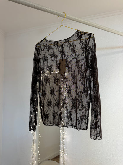 Transparente Spitzenshirts versch. Farben