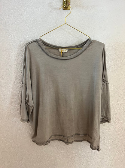 T-Shirt mit aufgesetzter Naht