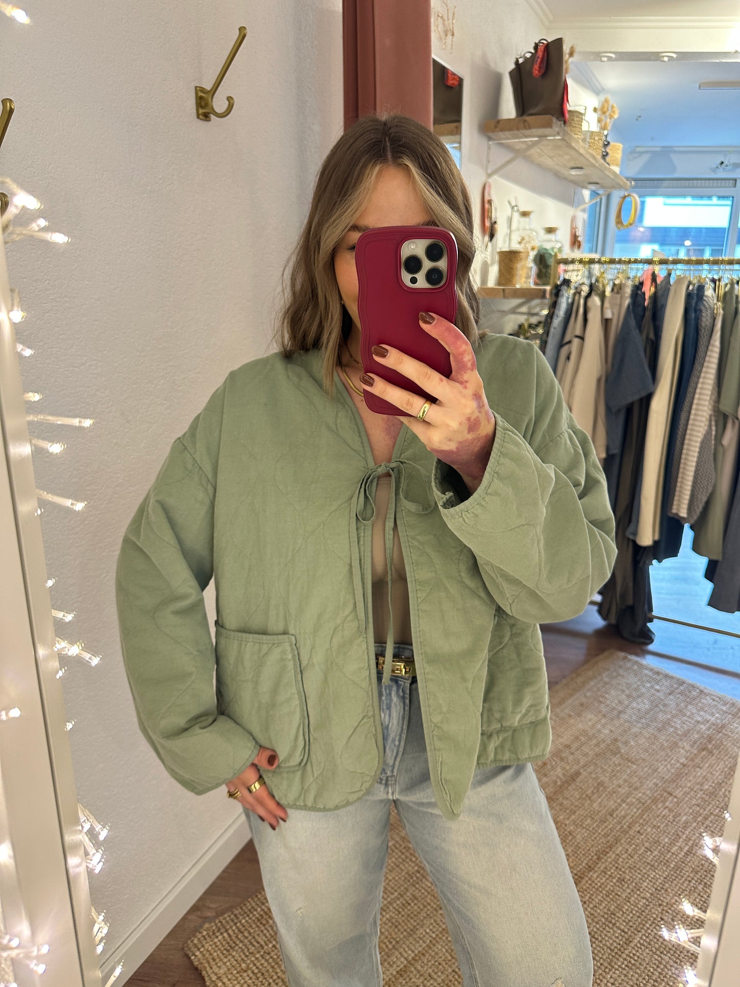 Feine Cordjacke versch. Farben