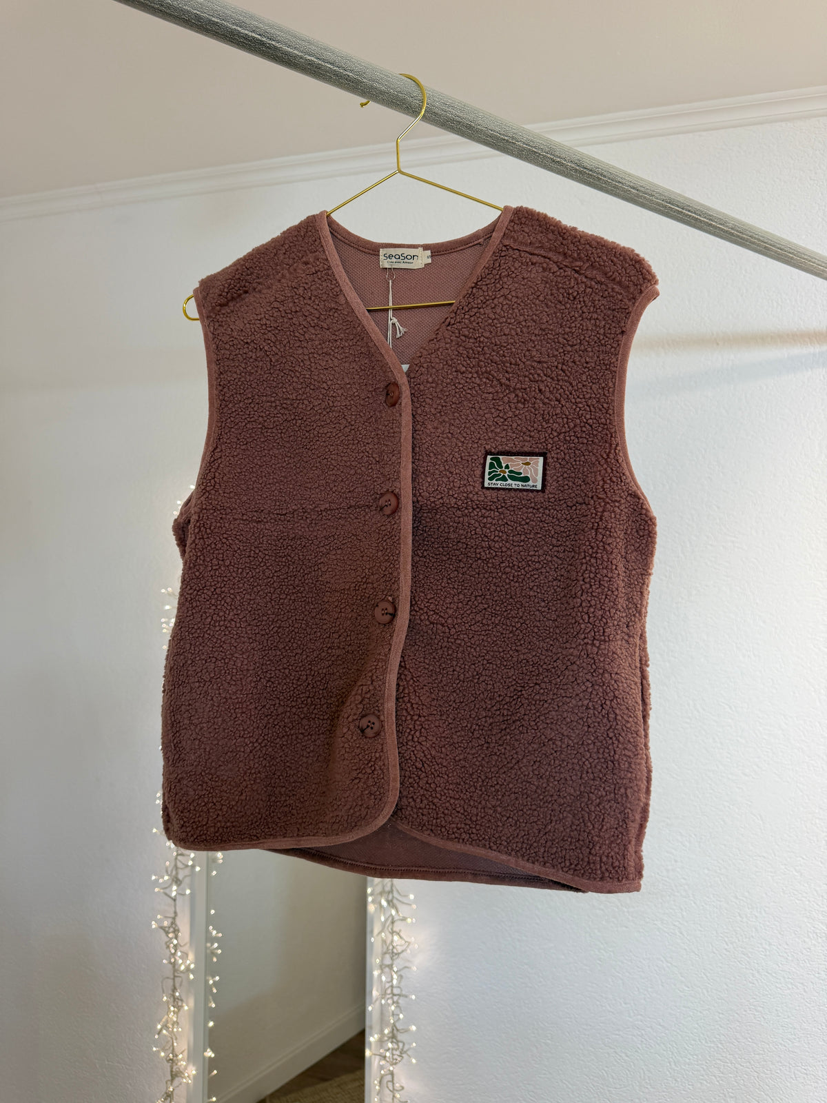 Teddywesten mit patches versch. Farben