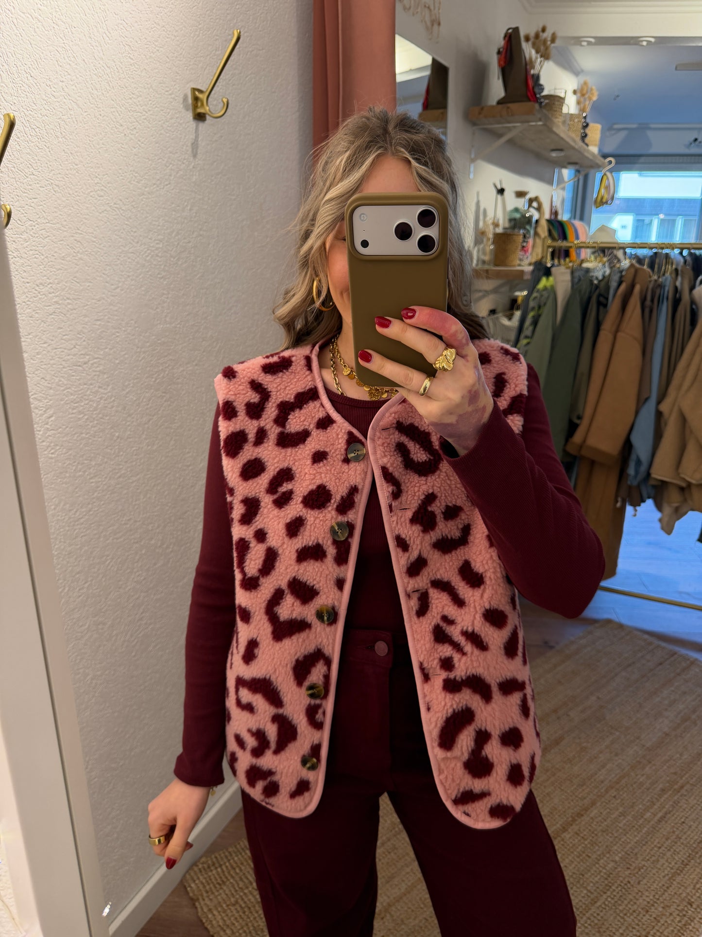 Rosane Leo Weste mit Bordeaux