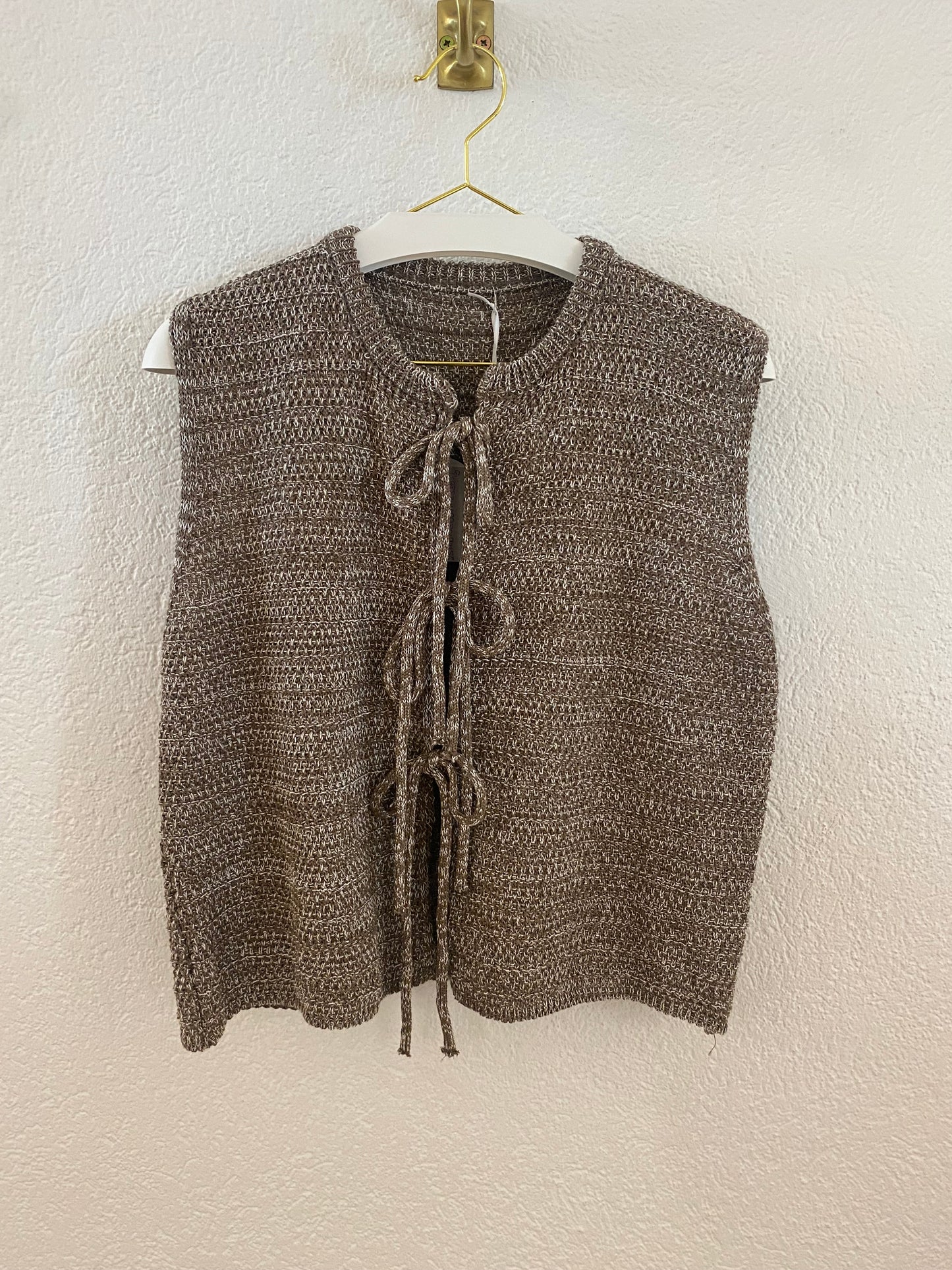 Melierte Strickweste versch. Farben