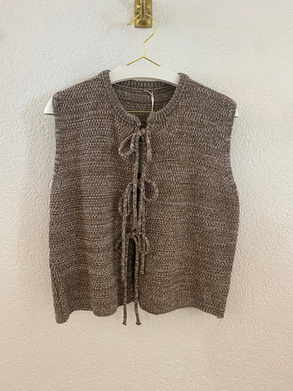 Melierte Strickweste versch. Farben