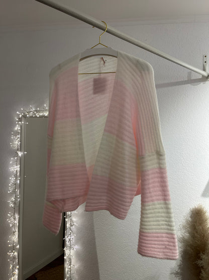 Gestreifter Strickcardigan versch. Farben