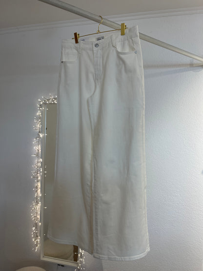 Wide leg Jeans weiß
