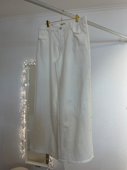 Wide leg Jeans weiß