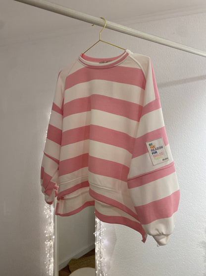 Gestreiftes Sweatshirt in versch. Farben