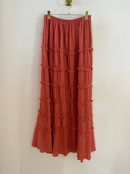 Rock mit Fransen versch. Farben