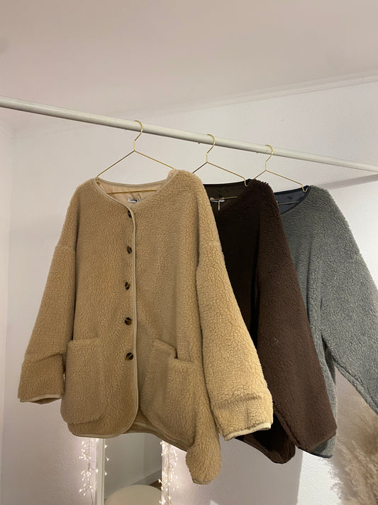 Oversized Teddyjacke