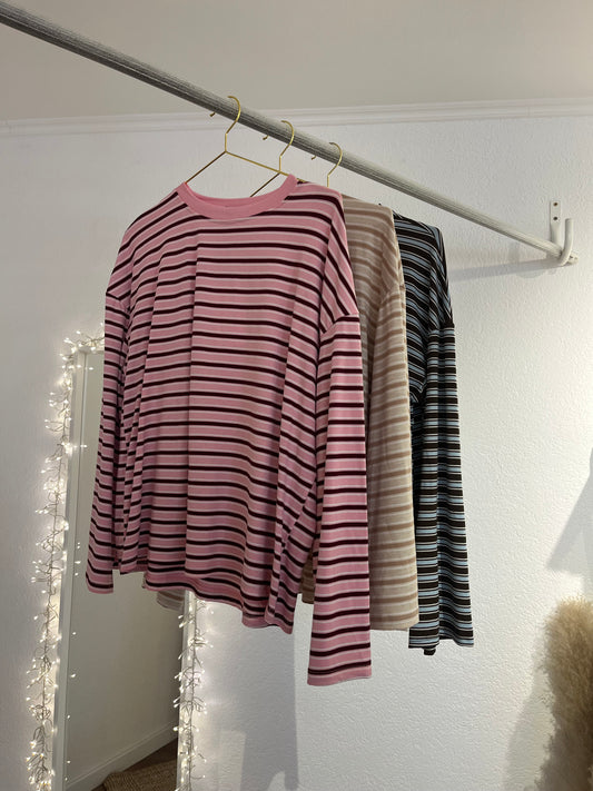 Gestreiftes Langarmshirt
