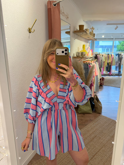 Gestreifter Jumpsuit versch. Farben