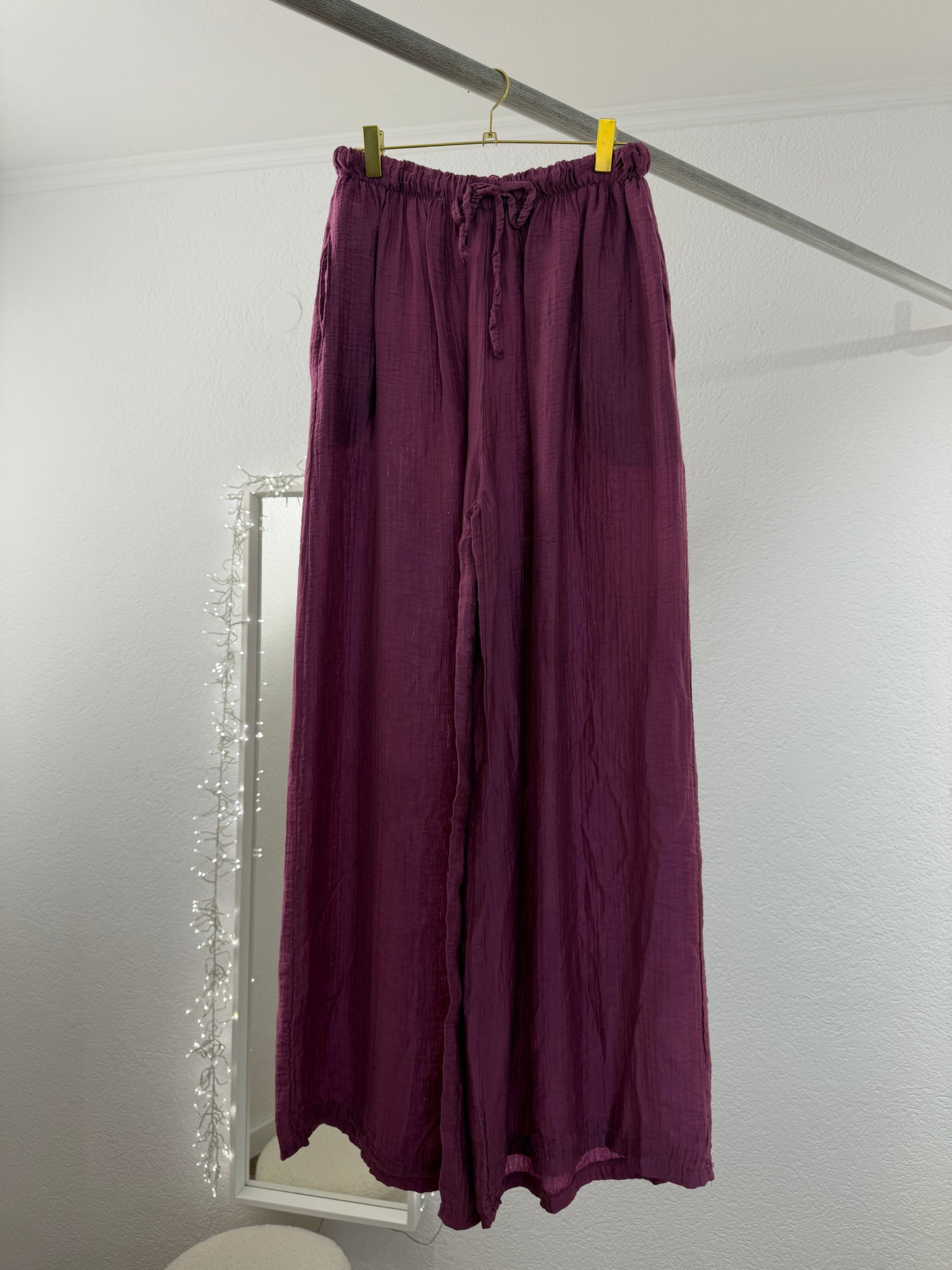 Weite luftige Hose versch. Farben