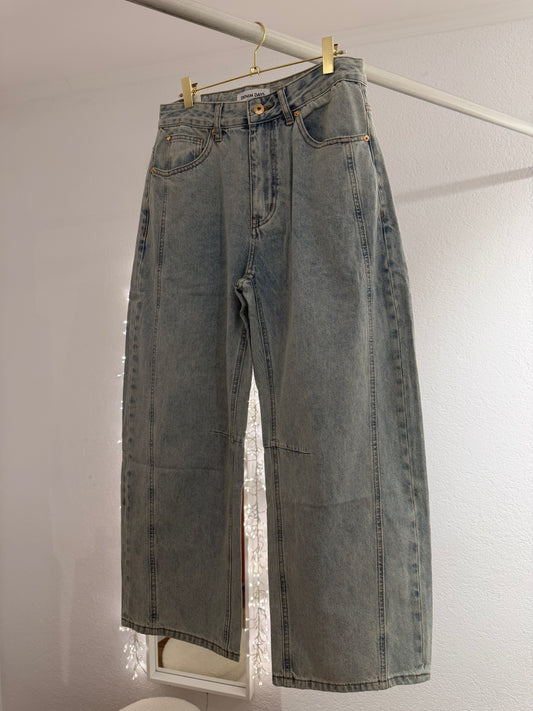 Verwaschene Barrel Jeans