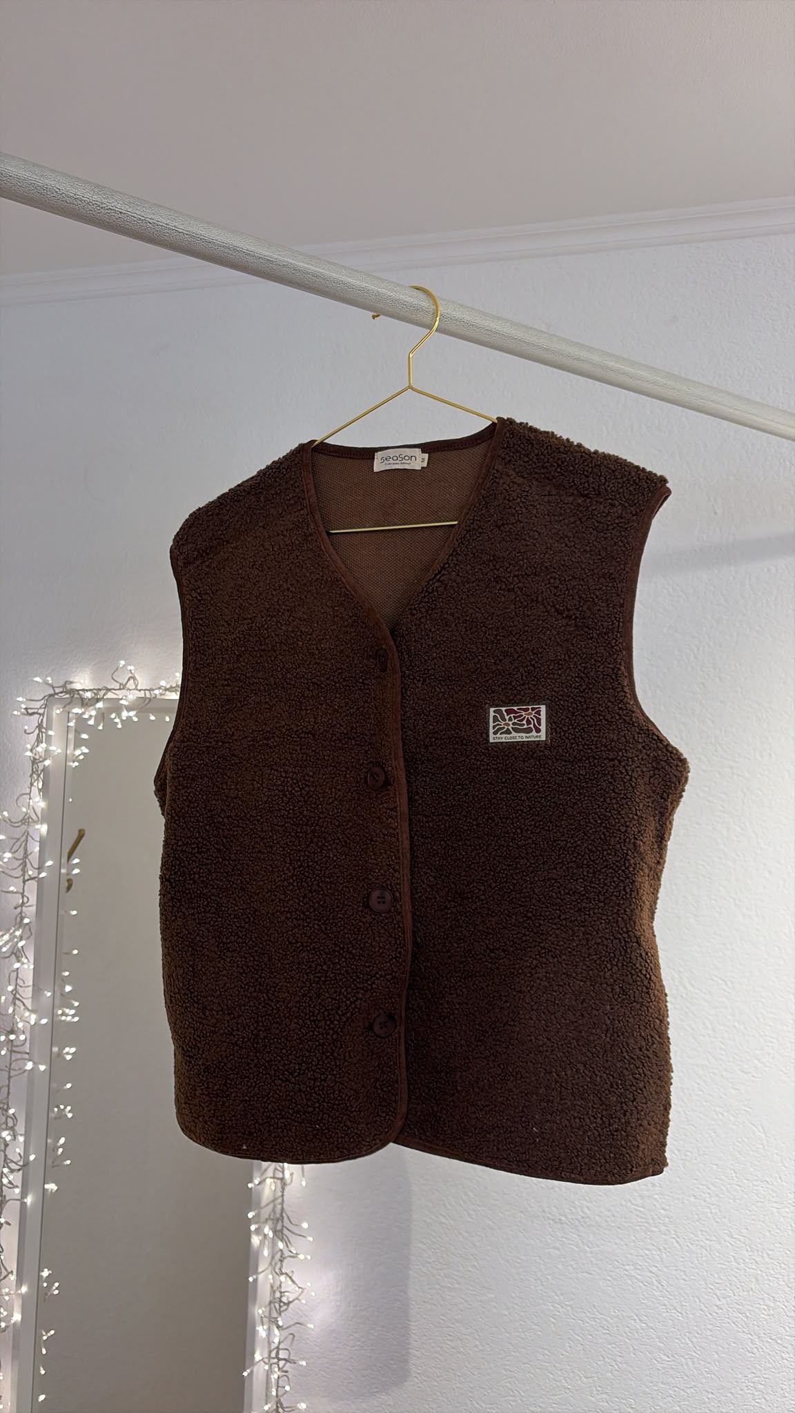 Teddywesten mit patches versch. Farben