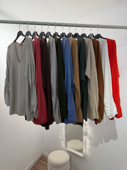 Kuschelige Basic Shirts versch. Farben