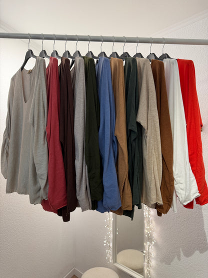 Kuschelige Basic Shirts versch. Farben